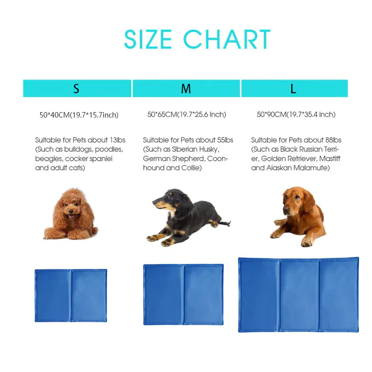 Lauva Self-Cooling Gel Mat for Pets (Cats & Dogs)
