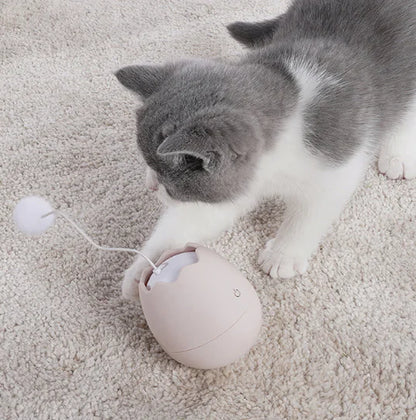 Eggshell Cat Toy - Wobble Ball for Self-Entertainment