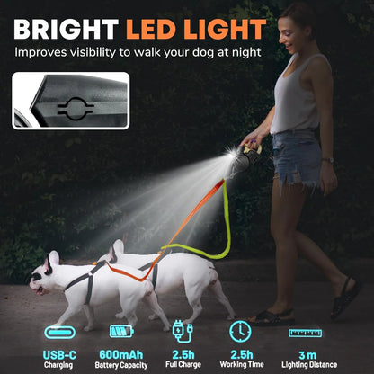 Retractable Dual Dog Leash